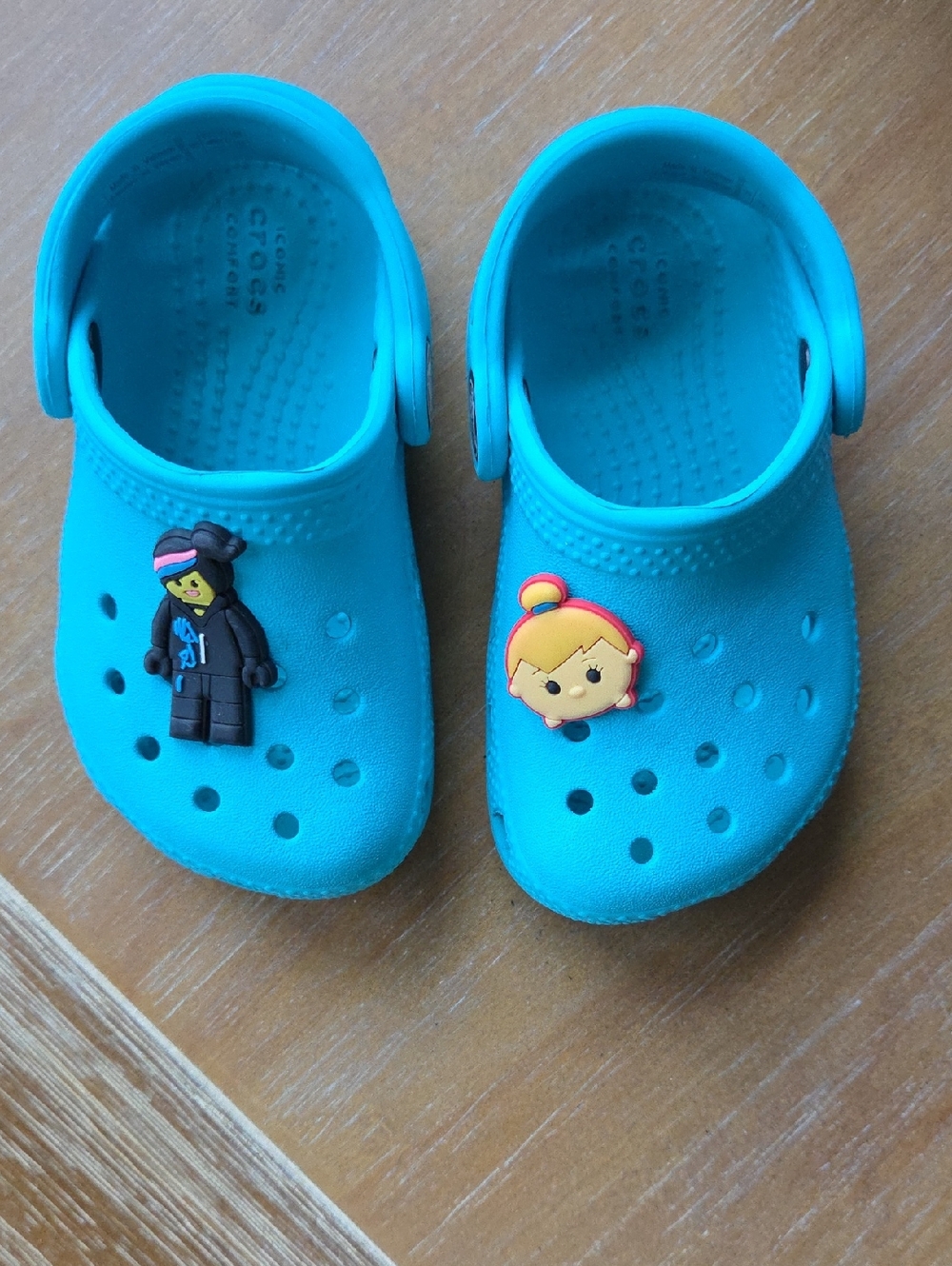 CROCS Toddler 6 w/ Character Jibbitz
